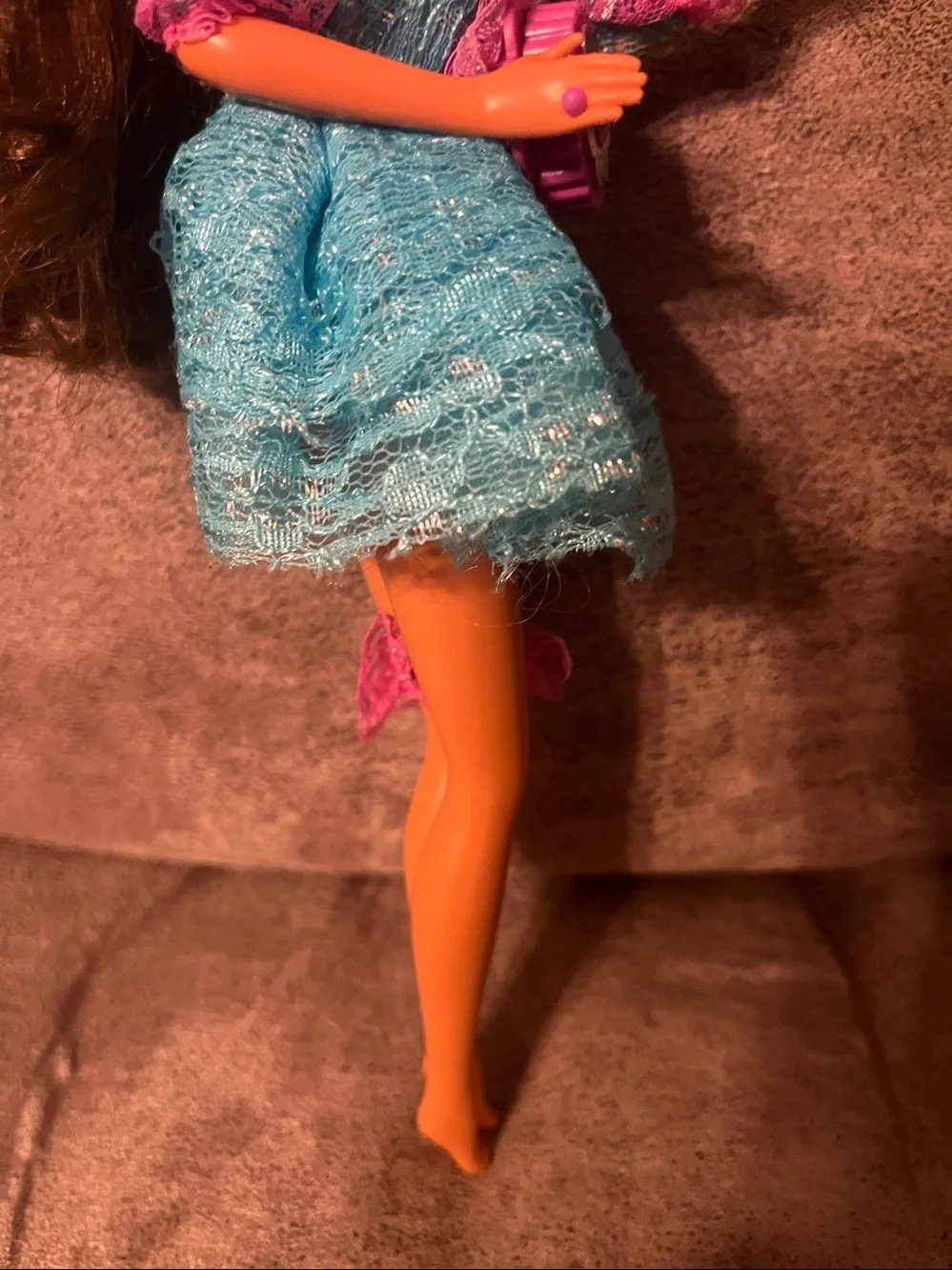 Vintage 1990 Mattel Lights and Lace Teresa Barbie Doll #9727- Rare Steffie Face